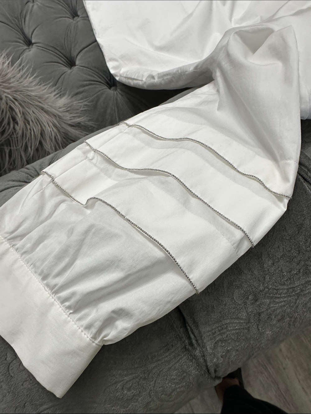 Peserico Cream Button-Front Shift Dress - Picture 3 of 7